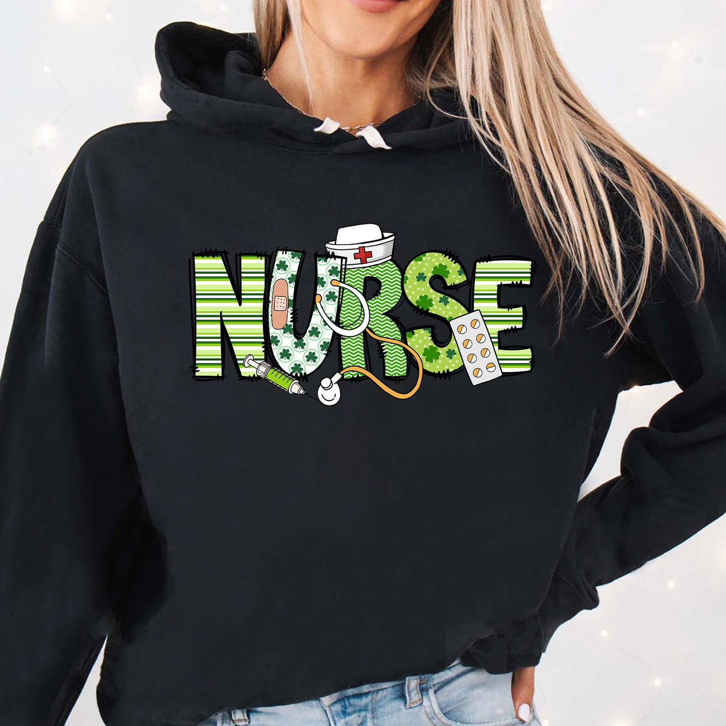 Patricks Day Nurse Tee, St Patrick's Day Shirt, St. Patrick's Day Sweater, Lucky Irish Women Shirt Dark 681872