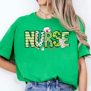 Patricks Day Nurse Tee, St Patrick's Day Shirt, St. Patrick's Day Sweater, Lucky Irish Women Shirt Dark 681872