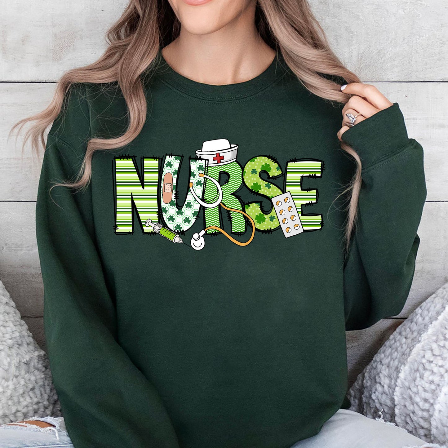 Patricks Day Nurse Tee, St Patrick's Day Shirt, St. Patrick's Day Sweater, Lucky Irish Women Shirt Dark 681872