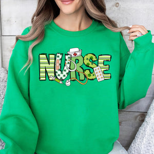 Patricks Day Nurse Tee, St Patrick's Day Shirt, St. Patrick's Day Sweater, Lucky Irish Women Shirt Dark 681872