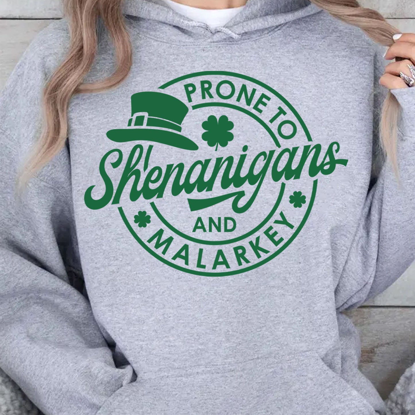 Prone To Shenanigans and Malarkey Sweatshirt, St. Patrick's Day Shirt, Shamrock Sweatshirt Bright Shirt 681873