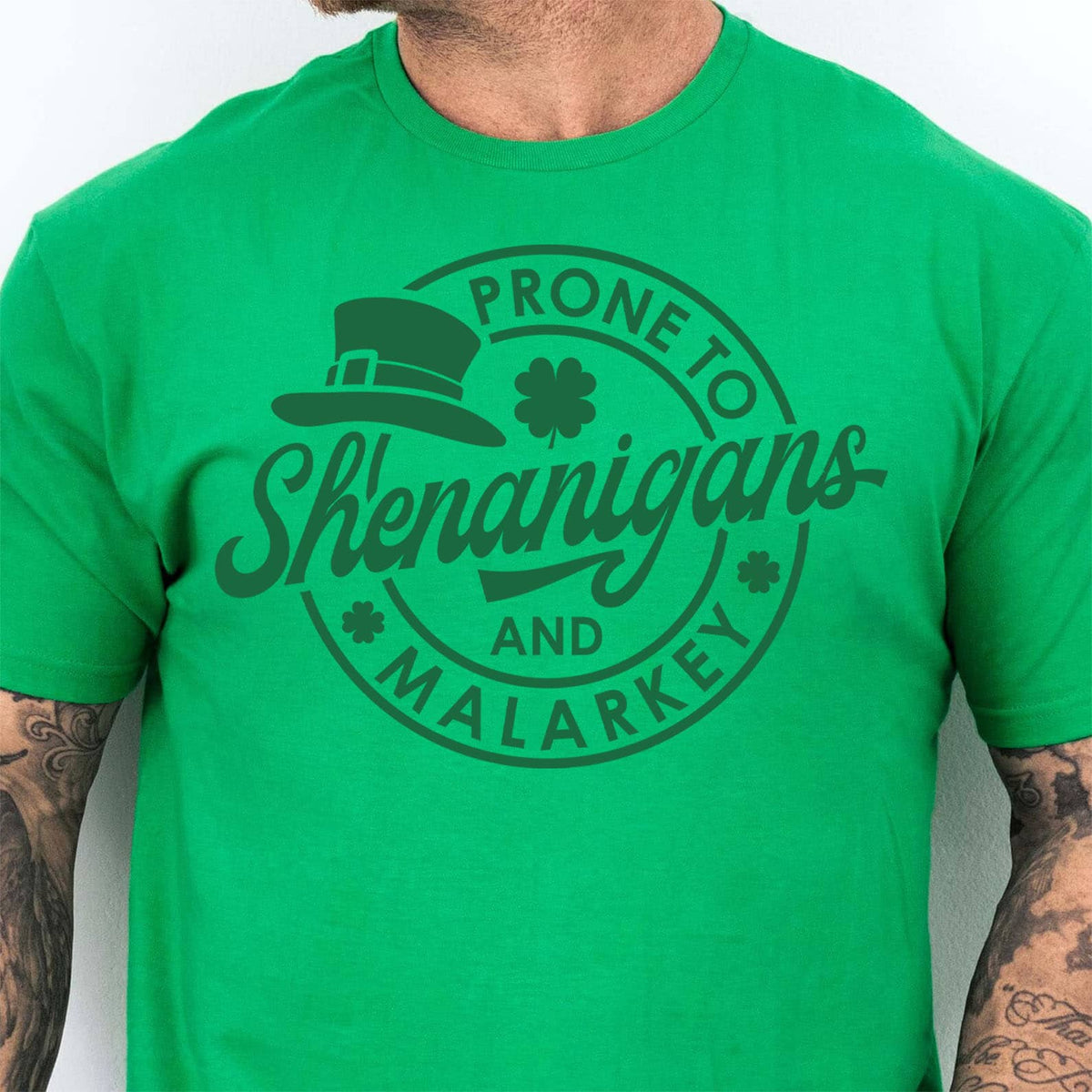 Prone To Shenanigans and Malarkey Sweatshirt, St. Patrick's Day Shirt, Shamrock Sweatshirt Bright Shirt 681873