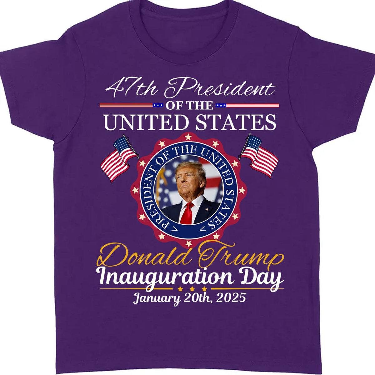 Inauguration Day Shirt, President Trump 47th Tee, Political Shirt Dark 681879 - GOP