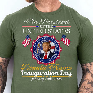 Inauguration Day Shirt, President Trump 47th Tee, Political Shirt Dark 681879 - GOP