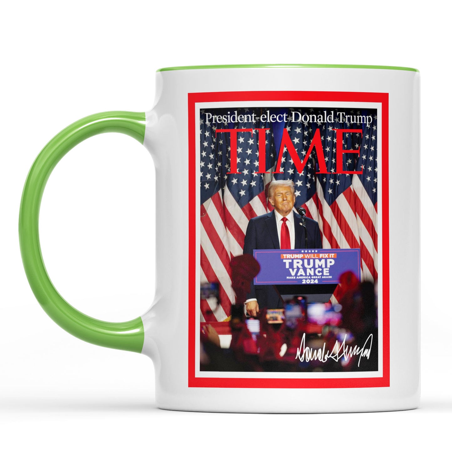President-Elect Donald Trump Time, Trump Mug Accent Mug, Donald Trump Homage Mug 681891 - GOP