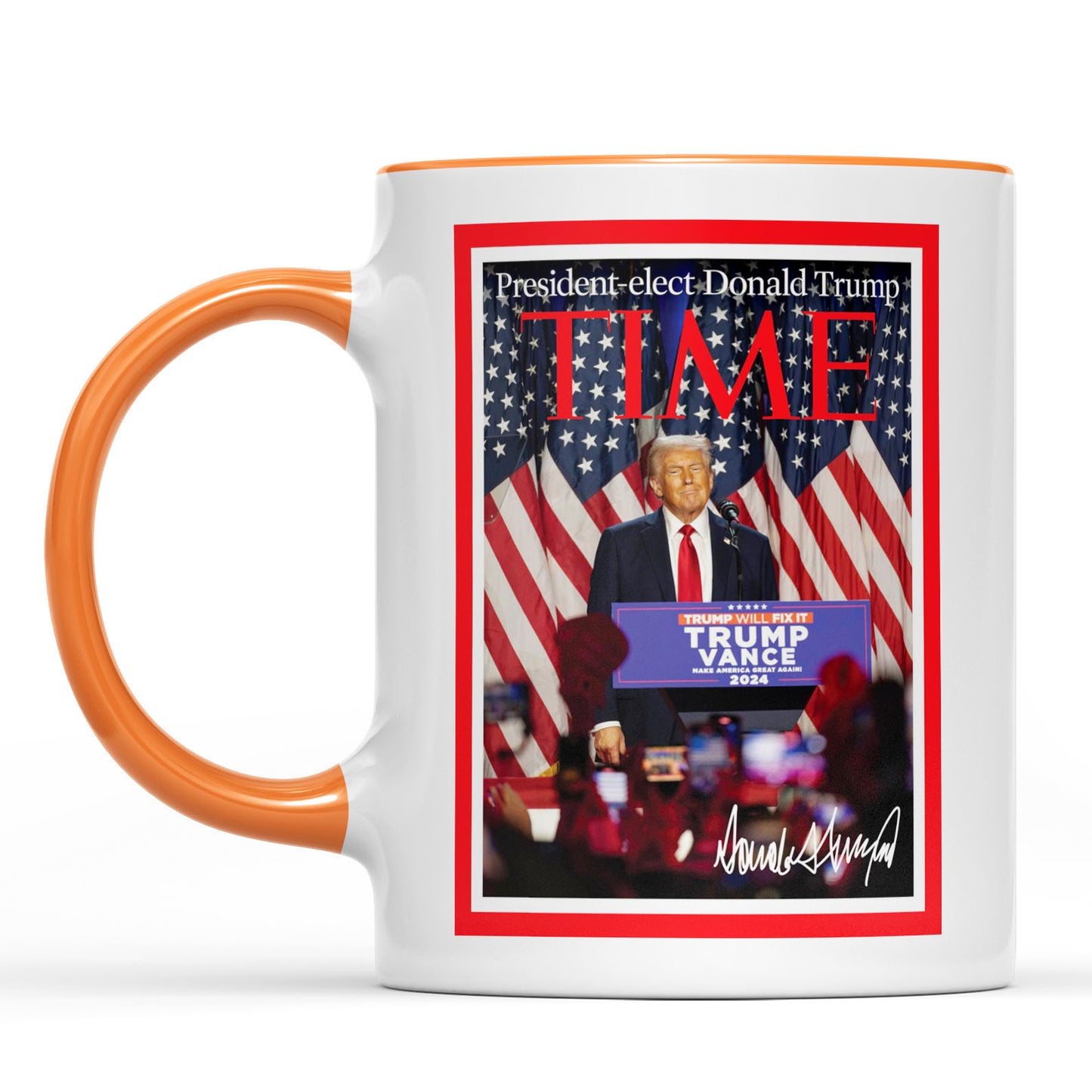 President-Elect Donald Trump Time, Trump Mug Accent Mug, Donald Trump Homage Mug 681891 - GOP
