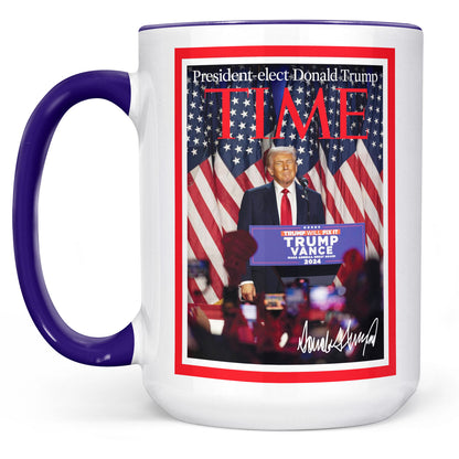 President-Elect Donald Trump Time, Trump Mug Accent Mug, Donald Trump Homage Mug 681891 - GOP