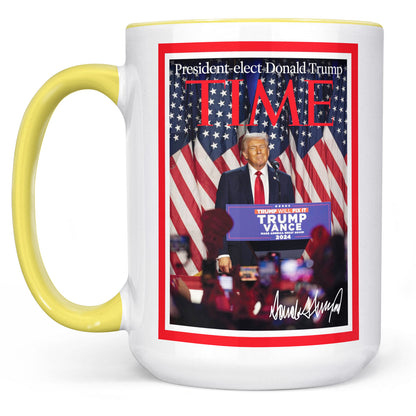 President-Elect Donald Trump Time, Trump Mug Accent Mug, Donald Trump Homage Mug 681891 - GOP
