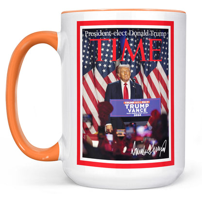 President-Elect Donald Trump Time, Trump Mug Accent Mug, Donald Trump Homage Mug 681891 - GOP