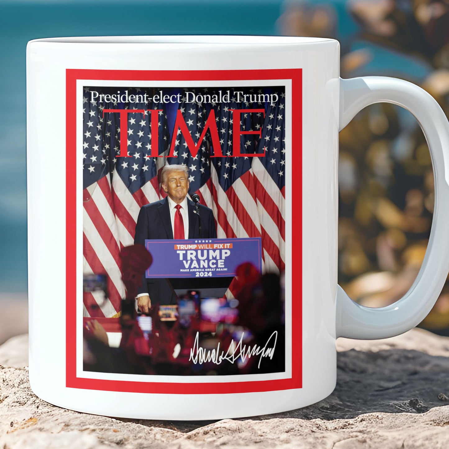 President-Elect Donald Trump Time, Trump Mug Accent Mug, Donald Trump Homage Mug 681891 - GOP