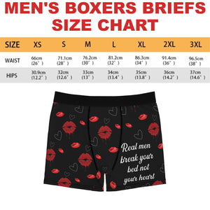 Real Men Break Your Heart Not Your Bed Boxer, Funny Boxer Briefs, Valentines Gift Ideas for Husband, Boyfriend 681889