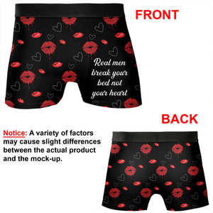 Real Men Break Your Heart Not Your Bed Boxer, Funny Boxer Briefs, Valentines Gift Ideas for Husband, Boyfriend 681889