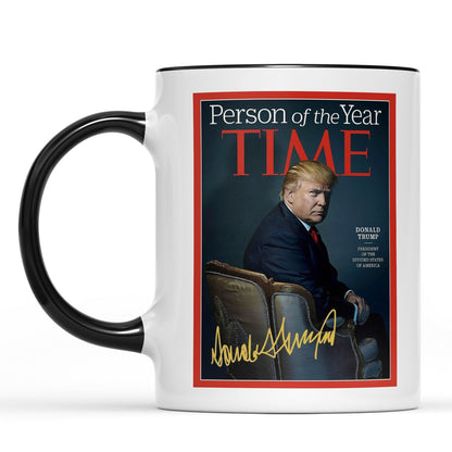 President Trump Person of the Year, Trump Mug Accent Mug, Donald Trump Homage Mug 681890 - GOP