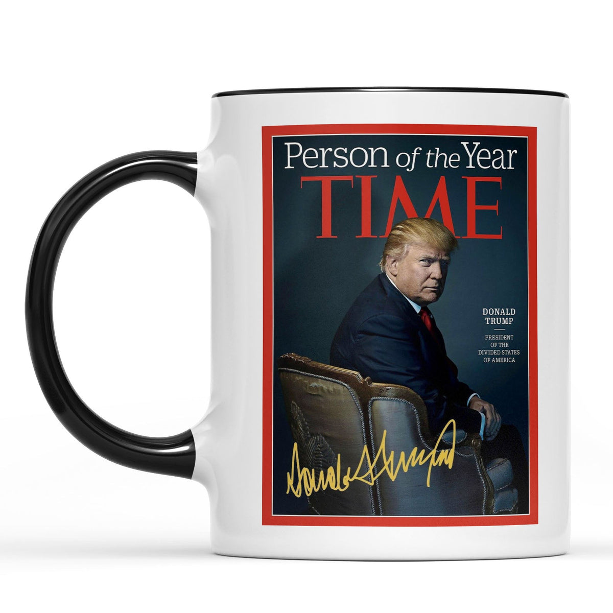 President Trump Person of the Year, Trump Mug Accent Mug, Donald Trump Homage Mug 681890 - GOP