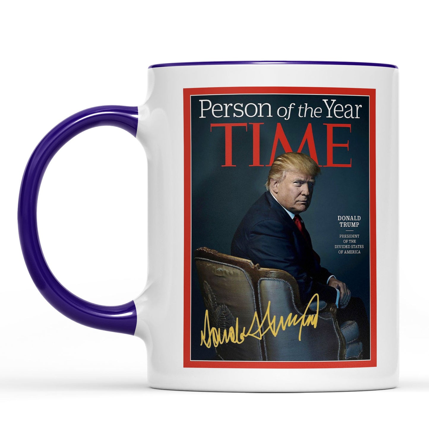 President Trump Person of the Year, Trump Mug Accent Mug, Donald Trump Homage Mug 681890 - GOP