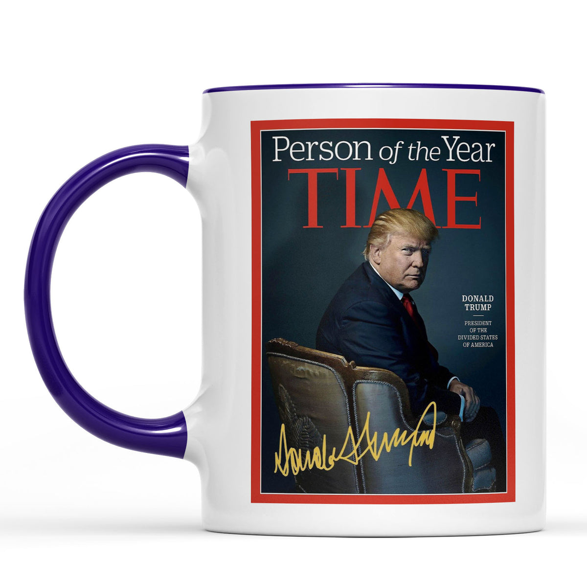 President Trump Person of the Year, Trump Mug Accent Mug, Donald Trump Homage Mug 681890 - GOP