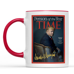 President Trump Person of the Year, Trump Mug Accent Mug, Donald Trump Homage Mug 681890 - GOP