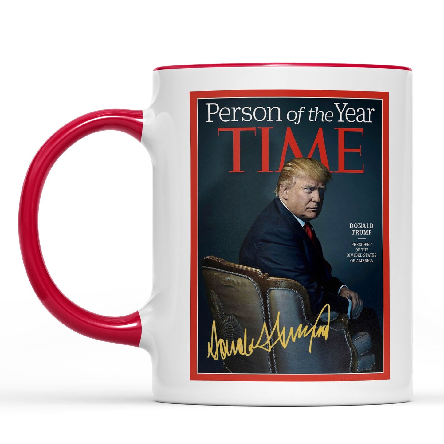 President Trump Person of the Year, Trump Mug Accent Mug, Donald Trump Homage Mug 681890 - GOP