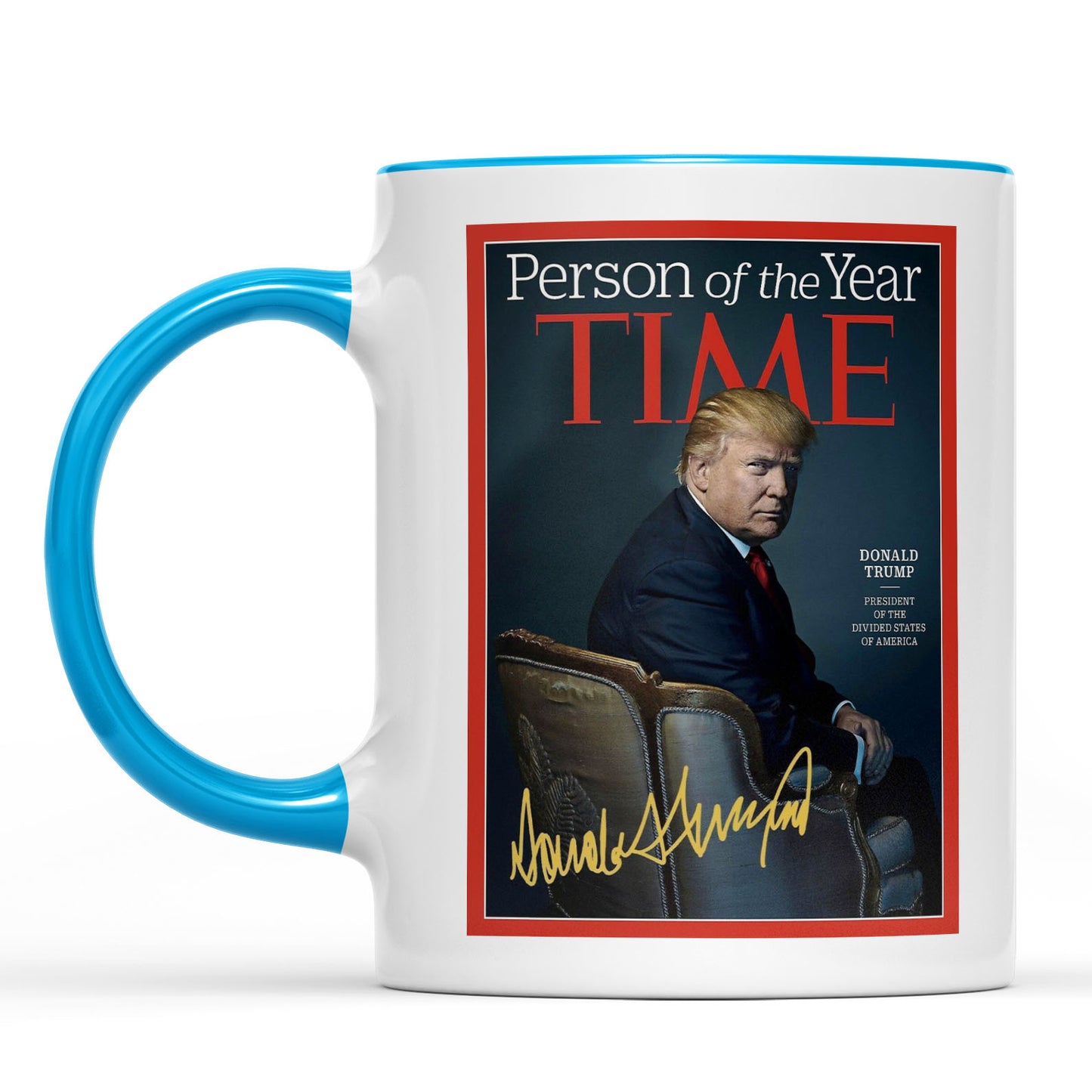 President Trump Person of the Year, Trump Mug Accent Mug, Donald Trump Homage Mug 681890 - GOP