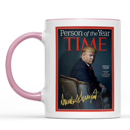 President Trump Person of the Year, Trump Mug Accent Mug, Donald Trump Homage Mug 681890 - GOP