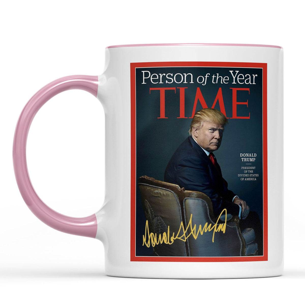 President Trump Person of the Year, Trump Mug Accent Mug, Donald Trump Homage Mug 681890 - GOP