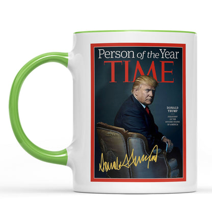 President Trump Person of the Year, Trump Mug Accent Mug, Donald Trump Homage Mug 681890 - GOP