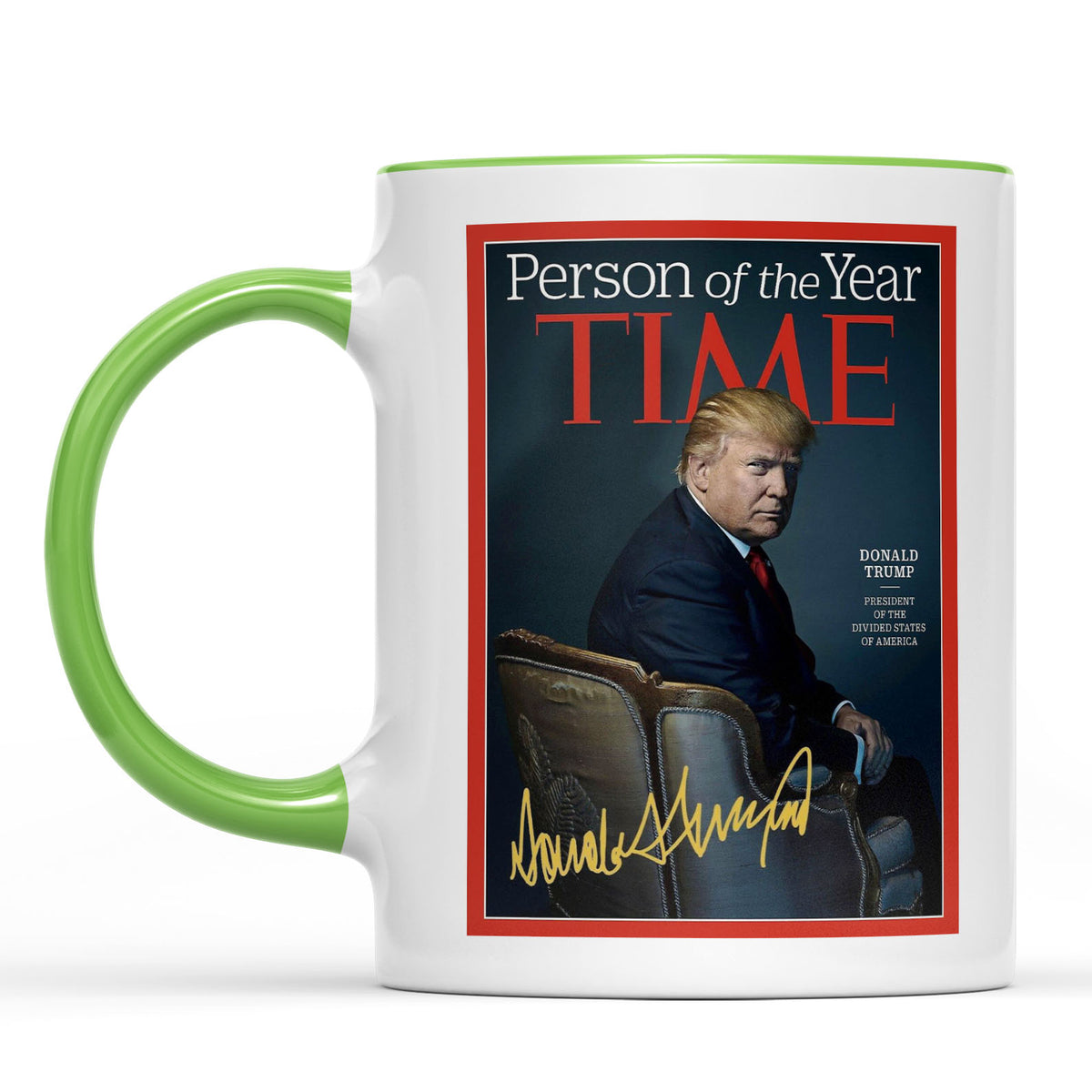 President Trump Person of the Year, Trump Mug Accent Mug, Donald Trump Homage Mug 681890 - GOP