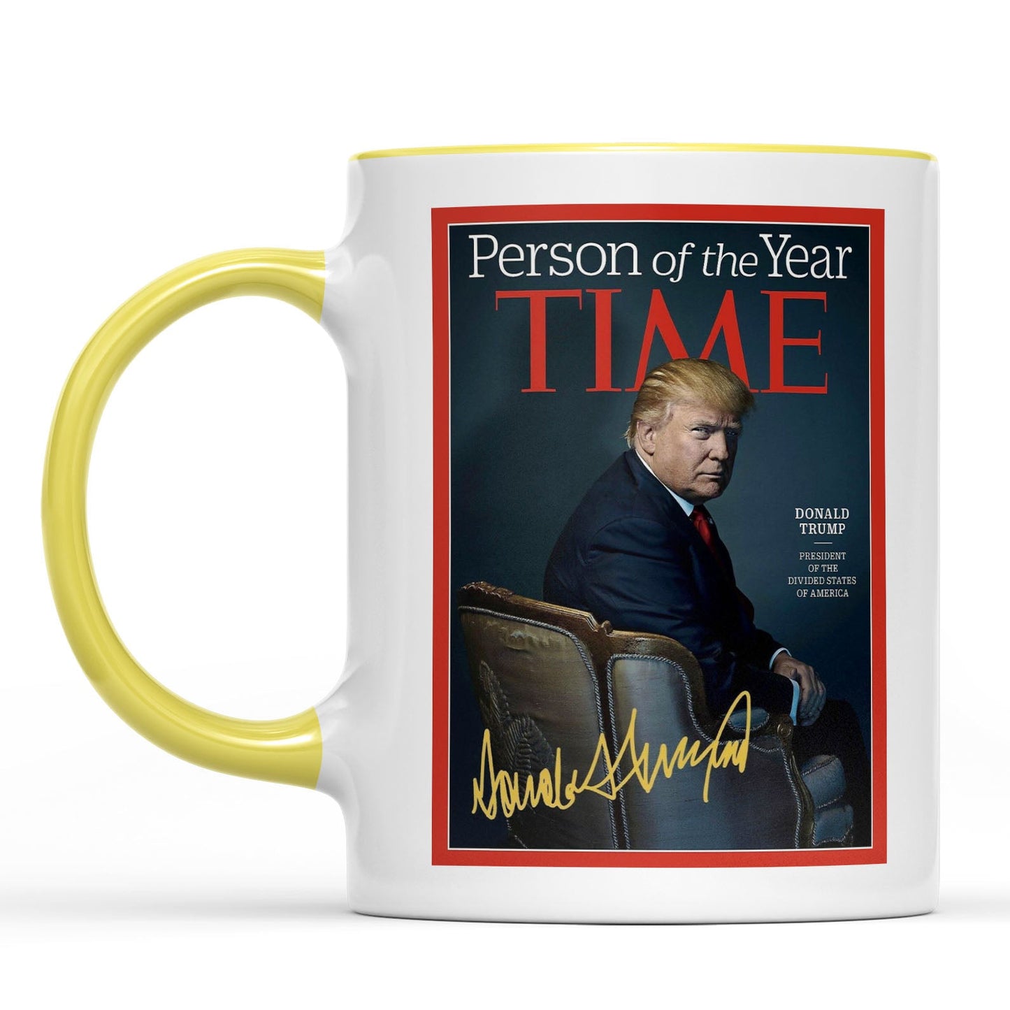 President Trump Person of the Year, Trump Mug Accent Mug, Donald Trump Homage Mug 681890 - GOP
