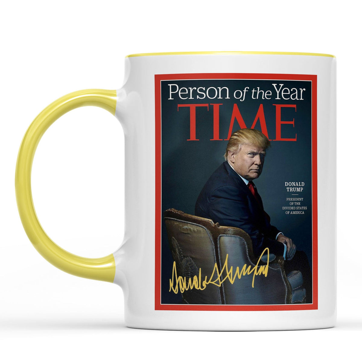President Trump Person of the Year, Trump Mug Accent Mug, Donald Trump Homage Mug 681890 - GOP