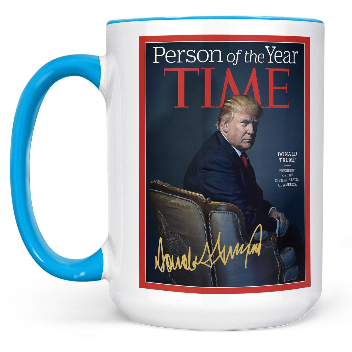 President Trump Person of the Year, Trump Mug Accent Mug, Donald Trump Homage Mug 681890 - GOP