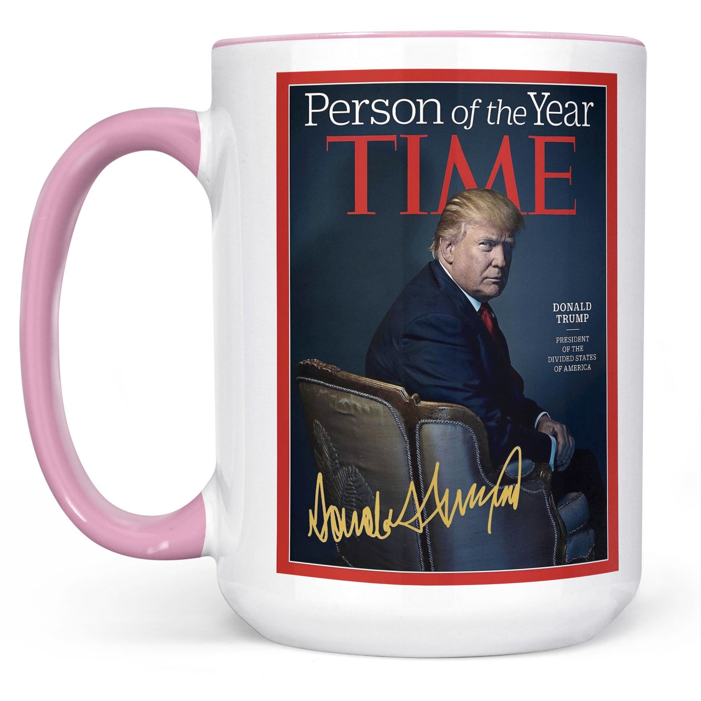 President Trump Person of the Year, Trump Mug Accent Mug, Donald Trump Homage Mug 681890 - GOP