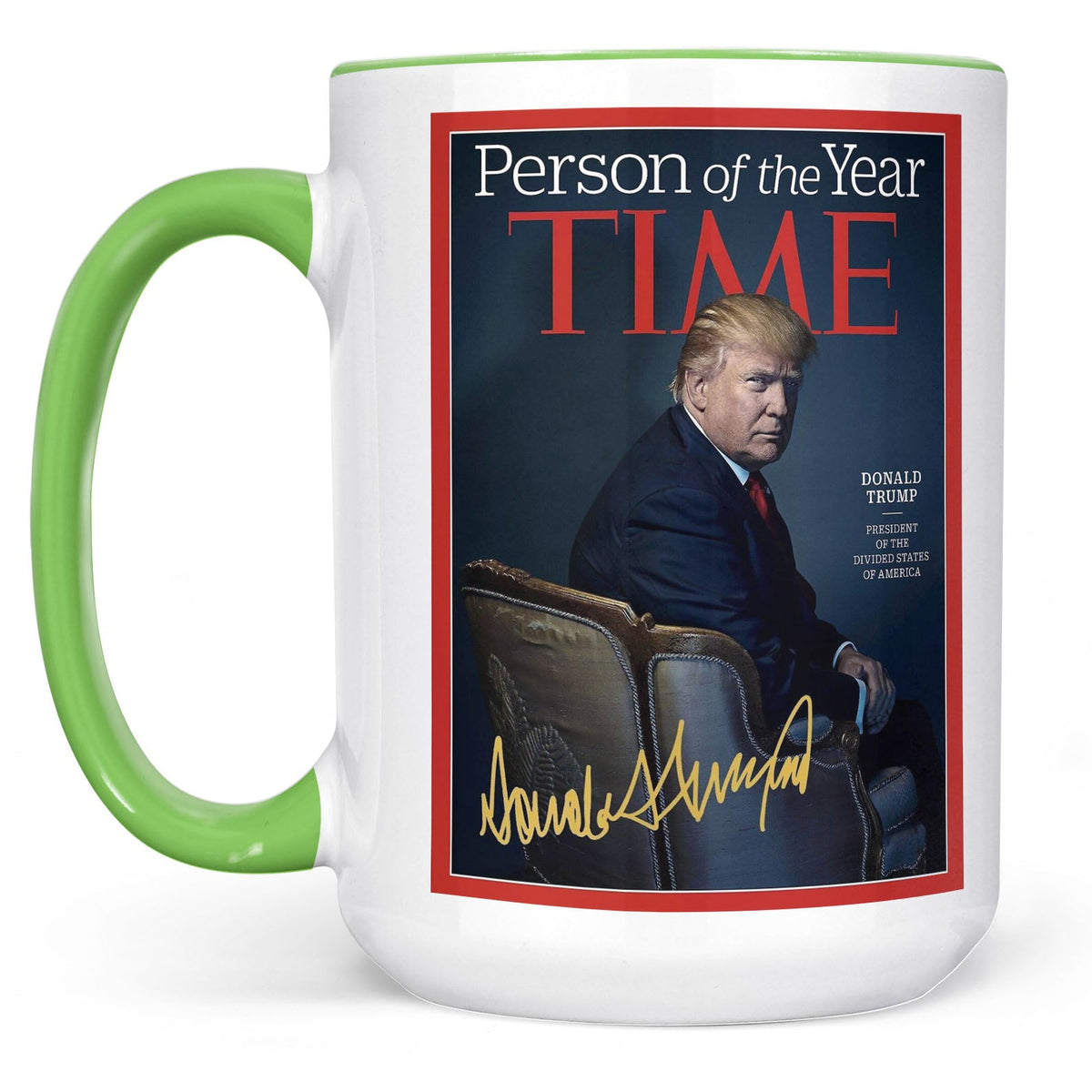 President Trump Person of the Year, Trump Mug Accent Mug, Donald Trump Homage Mug 681890 - GOP