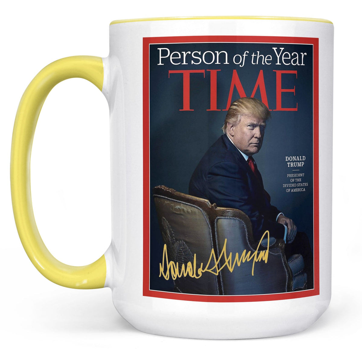 President Trump Person of the Year, Trump Mug Accent Mug, Donald Trump Homage Mug 681890 - GOP