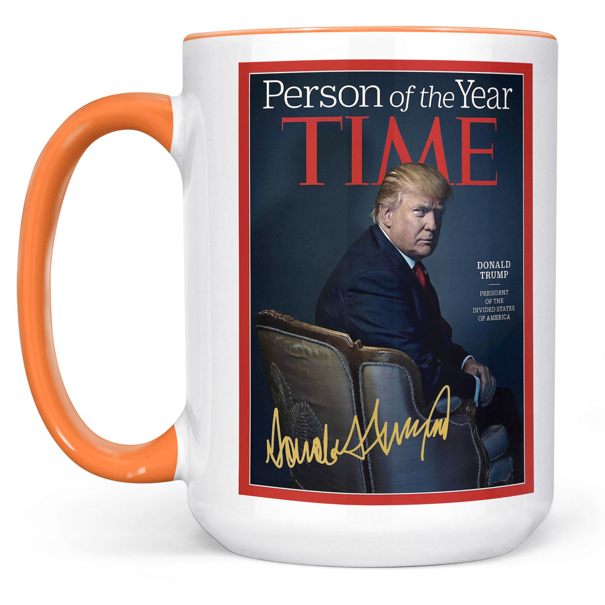President Trump Person of the Year, Trump Mug Accent Mug, Donald Trump Homage Mug 681890 - GOP