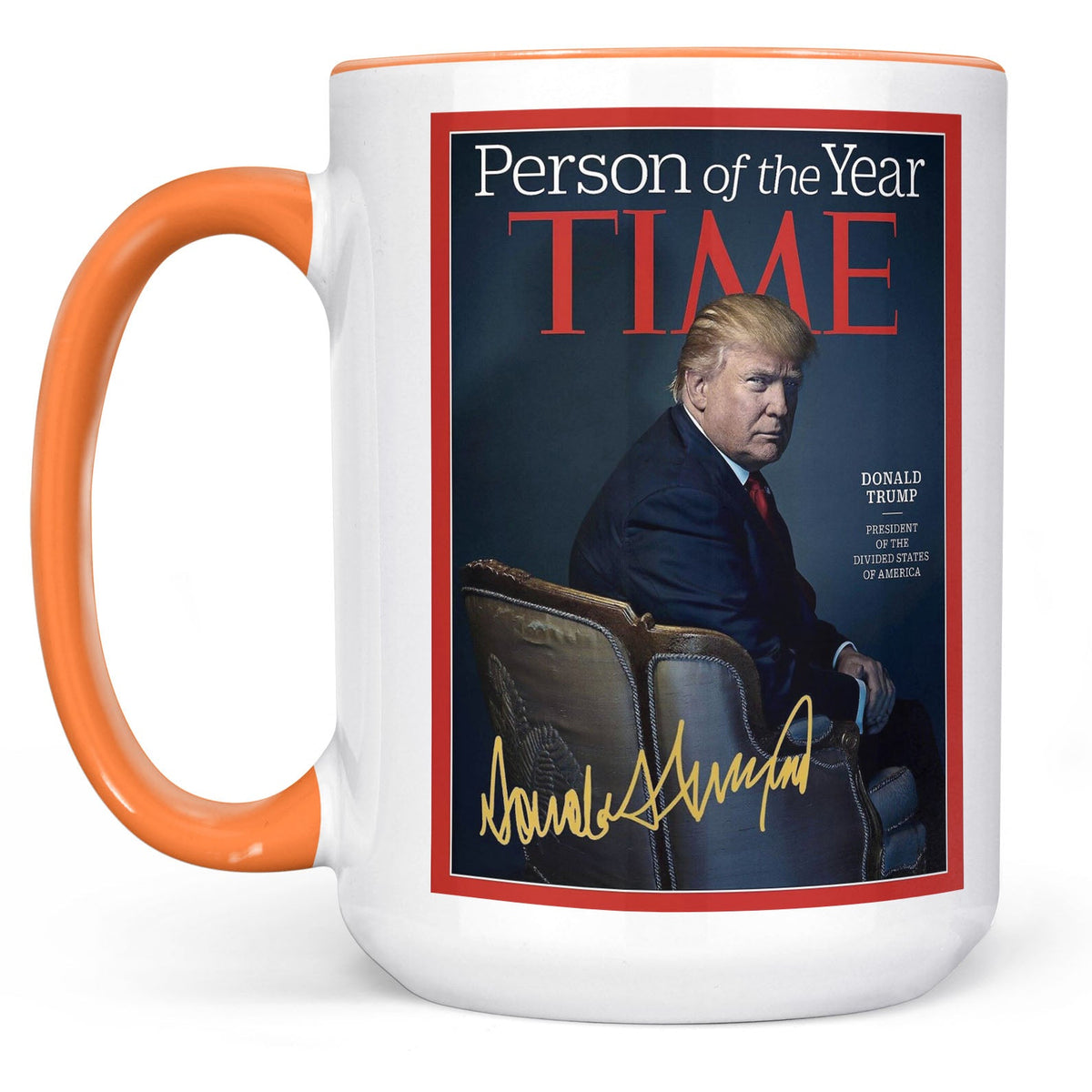 President Trump Person of the Year, Trump Mug Accent Mug, Donald Trump Homage Mug 681890 - GOP
