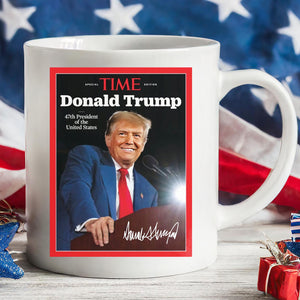 Trump 47th President Special Time, Trump Mug Accent Mug, Donald Trump Homage Mug 681892 - GOP