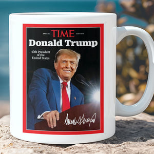 Trump 47th President Special Time, Trump Mug Accent Mug, Donald Trump Homage Mug 681892 - GOP