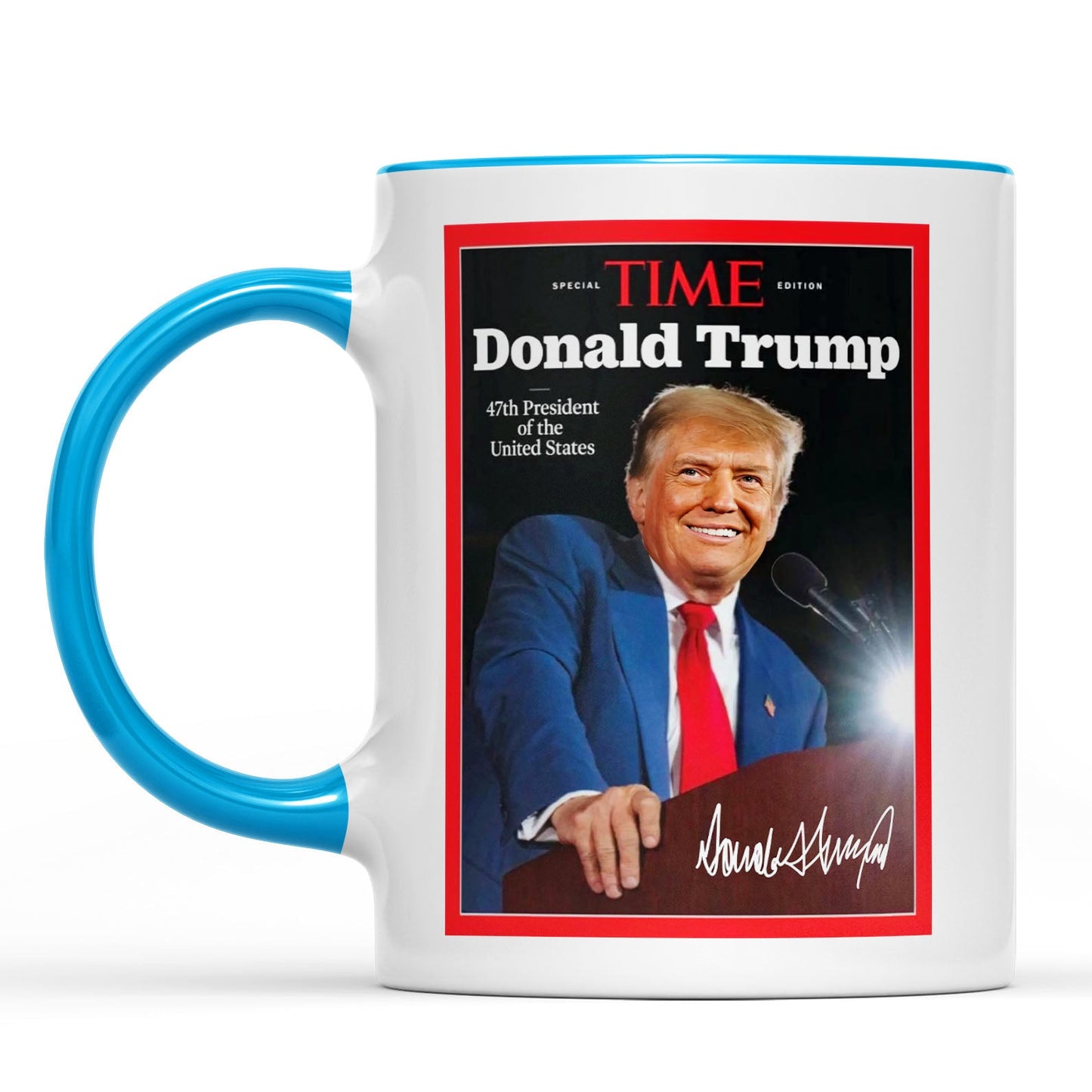 Trump 47th President Special Time, Trump Mug Accent Mug, Donald Trump Homage Mug 681892 - GOP