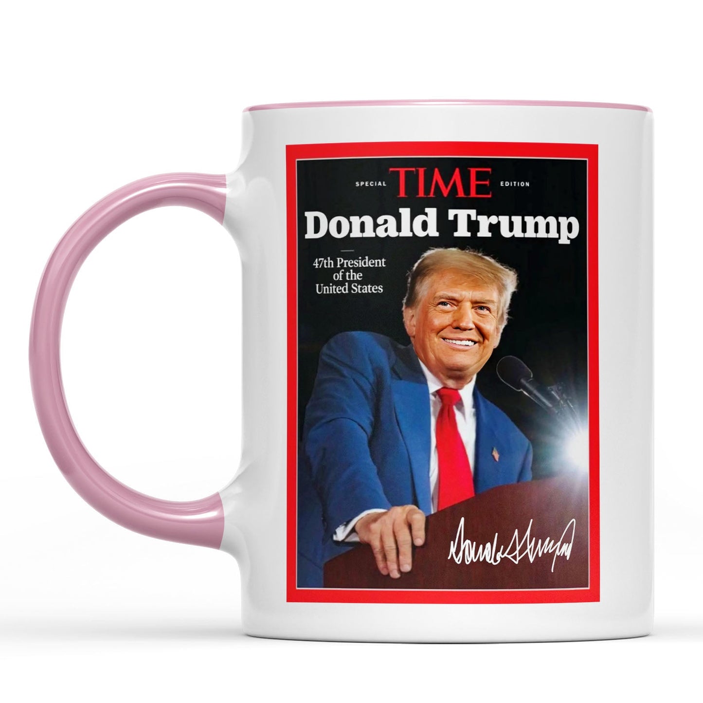 Trump 47th President Special Time, Trump Mug Accent Mug, Donald Trump Homage Mug 681892 - GOP