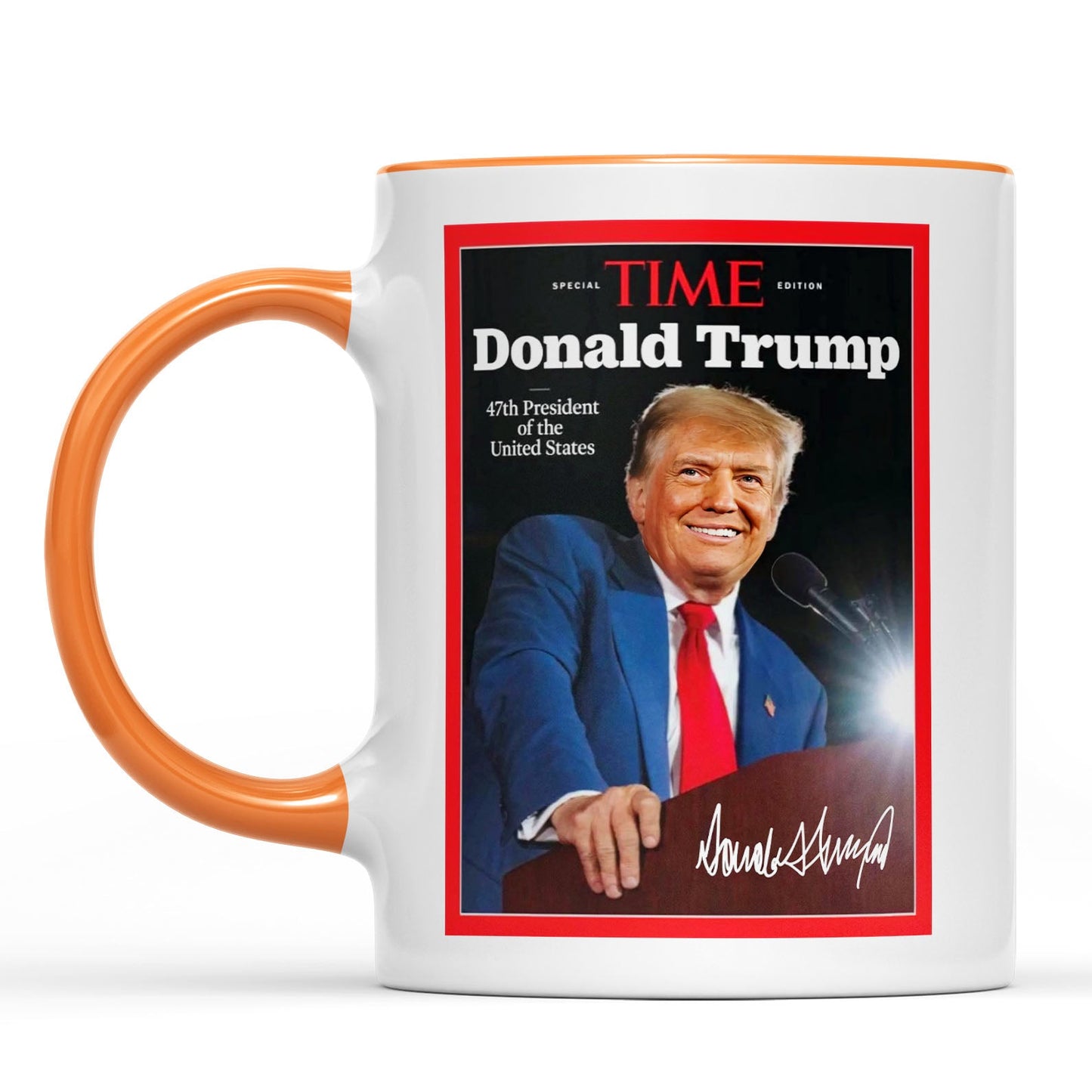 Trump 47th President Special Time, Trump Mug Accent Mug, Donald Trump Homage Mug 681892 - GOP