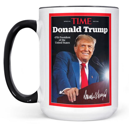 Trump 47th President Special Time, Trump Mug Accent Mug, Donald Trump Homage Mug 681892 - GOP