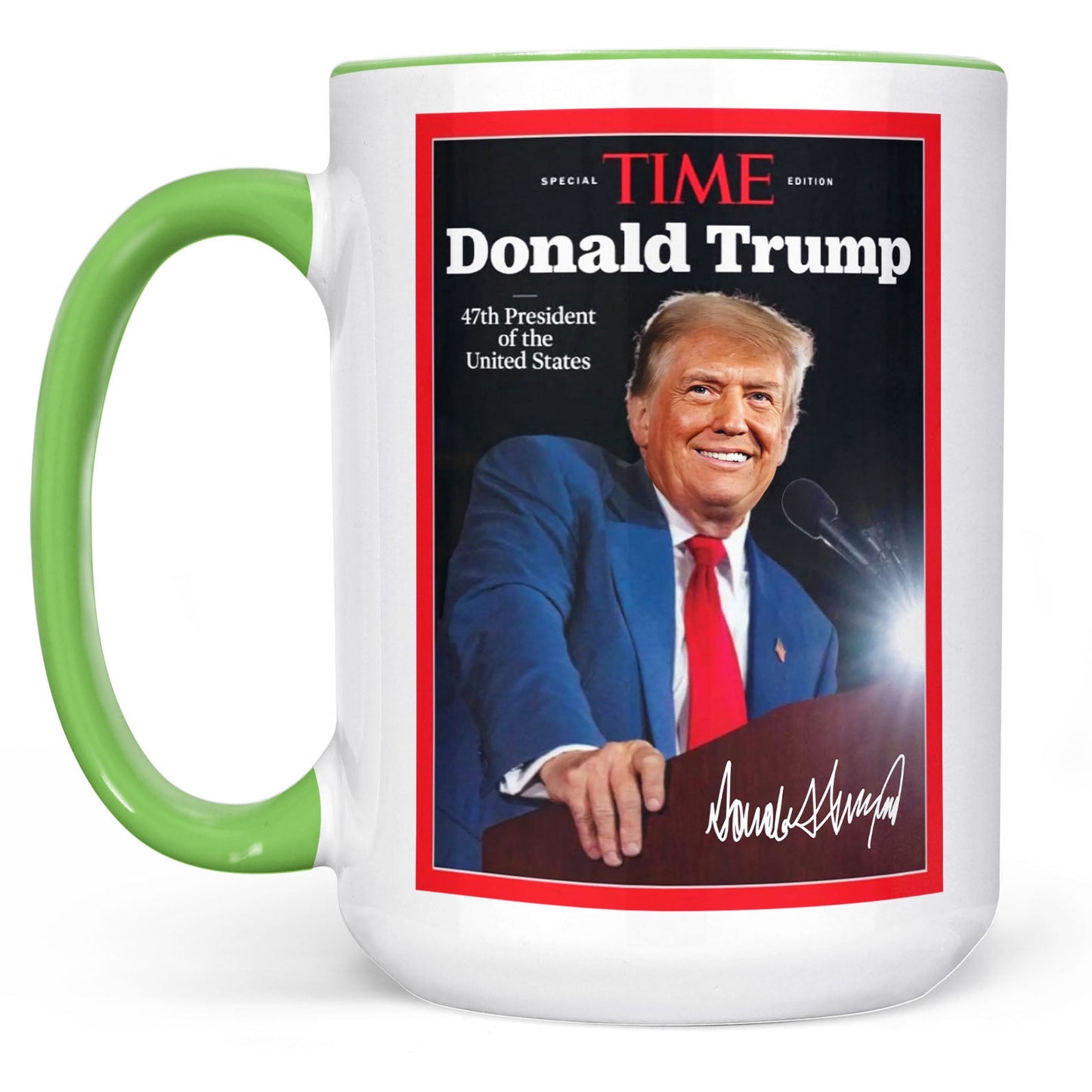 Trump 47th President Special Time, Trump Mug Accent Mug, Donald Trump Homage Mug 681892 - GOP