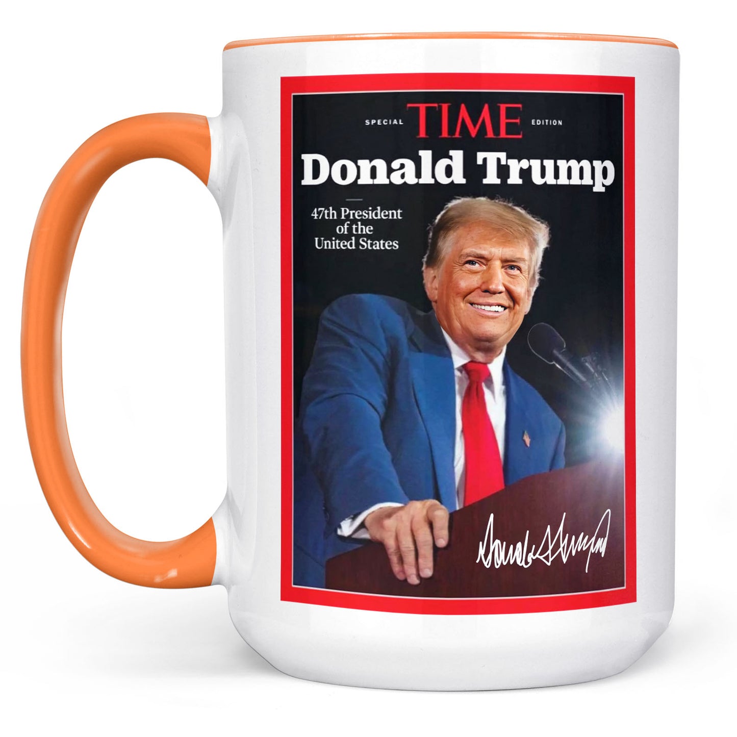 Trump 47th President Special Time, Trump Mug Accent Mug, Donald Trump Homage Mug 681892 - GOP