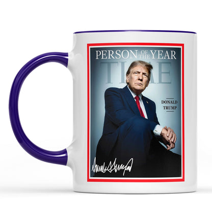 President Trump Person of the Year, Trump Mug Accent Mug, Donald Trump Homage Mug 681893 - GOP