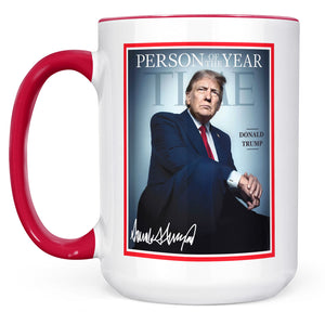 President Trump Person of the Year, Trump Mug Accent Mug, Donald Trump Homage Mug 681893 - GOP