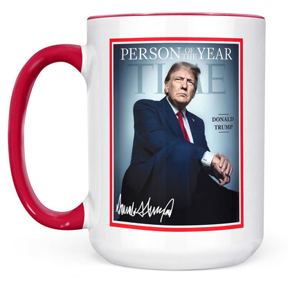 President Trump Person of the Year, Trump Mug Accent Mug, Donald Trump Homage Mug 681893 - GOP