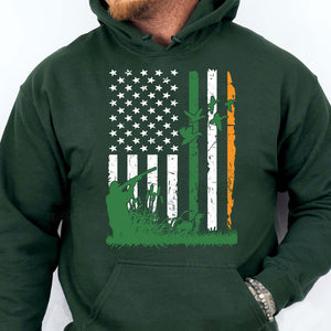 Duck Hunting Irish Flag Shirt, St Patrick's Day Shirt, Irish Flag St Patricks Day Shirt, Irish Shirt 681910