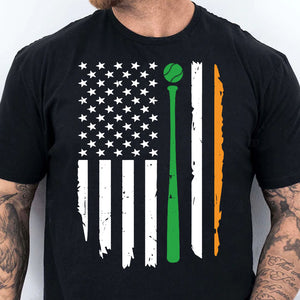 Baseball Irish Flag Shirt, Celebrate St Patrick's Day Shirt, Sports St. Patrick's Day Shirt 681911