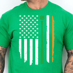 Baseball Irish Flag Shirt, Celebrate St Patrick's Day Shirt, Sports St. Patrick's Day Shirt 681911