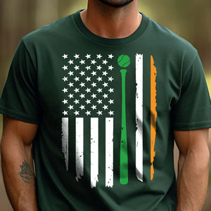 Baseball Irish Flag Shirt, Celebrate St Patrick's Day Shirt, Sports St. Patrick's Day Shirt 681911